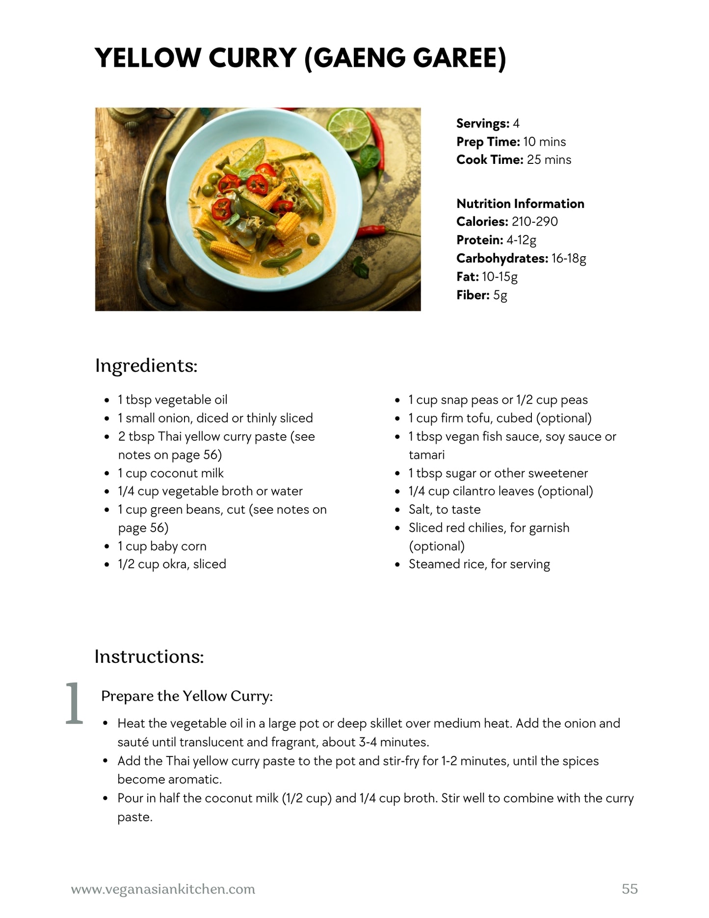 Vegan Thai Cookbook