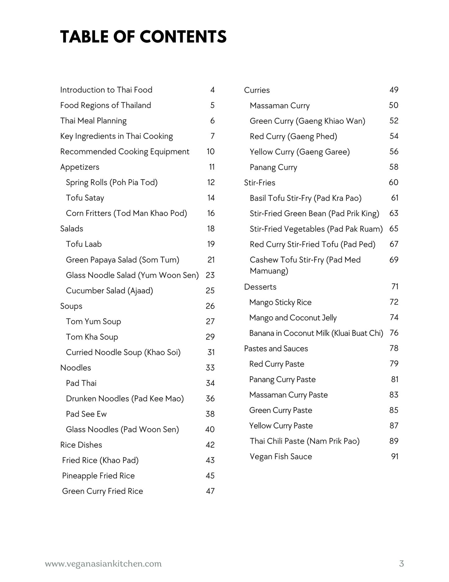 Vegan Thai Cookbook